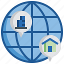 global, real, estate, location, maps, map, pointer