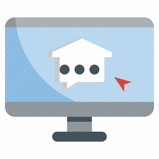 Real, estate, online, support, honse icon - Download on Iconfinder