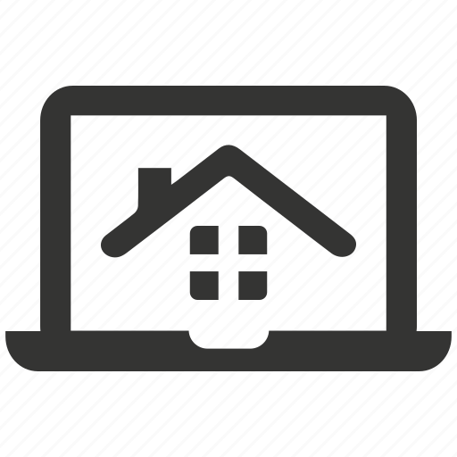 House renting, laptop, notebook, property, real estate, real estate website icon - Download on Iconfinder