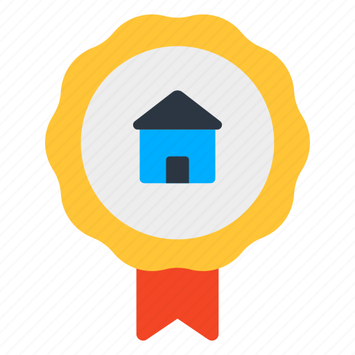 Home badge, house badge, real estate badge, property badge, quality badge icon - Download on Iconfinder