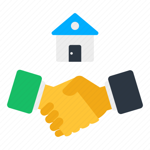 Home contract, home agreement, estate deal, estate contract, handshake icon - Download on Iconfinder
