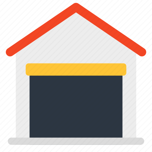 Warehouse, storehouse, depository house, storage house, godown icon - Download on Iconfinder