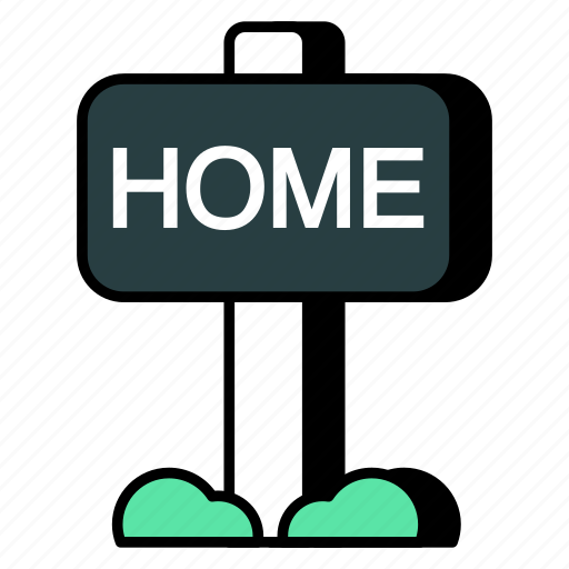 Home board, roadboard, signboard, guideboard, fingerboard icon - Download on Iconfinder