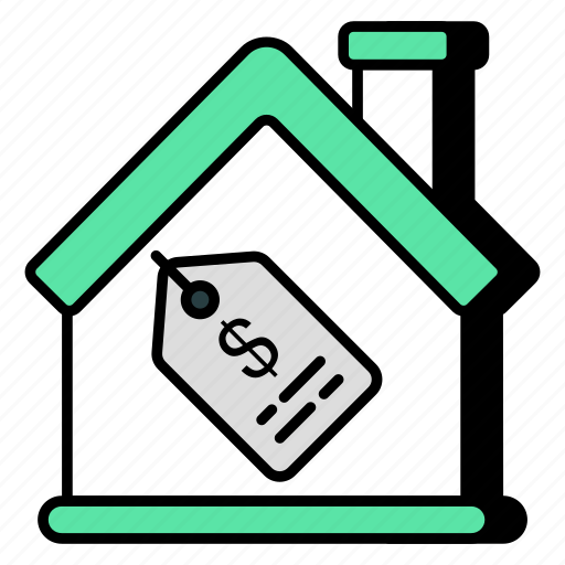 Home price, house price, home tag, house tag, commerce icon - Download on Iconfinder