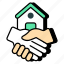home deal, contract, agreement, handshake, handclasp 