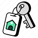 key, keychain, key fob, access, home key