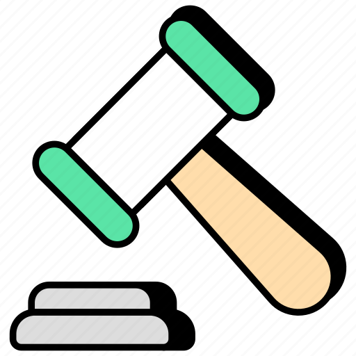 Auction, justice, bid, hammer and mallet, law and order icon - Download on Iconfinder