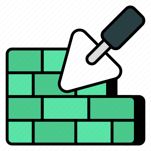 Wall construction, bricklayer, bricks construction, brickwall, masonry icon - Download on Iconfinder