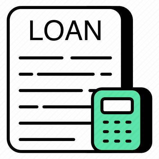 Loan paper, loan document, loan doc, loan calc, loan calculation icon - Download on Iconfinder