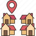 house, location, address, map, marker