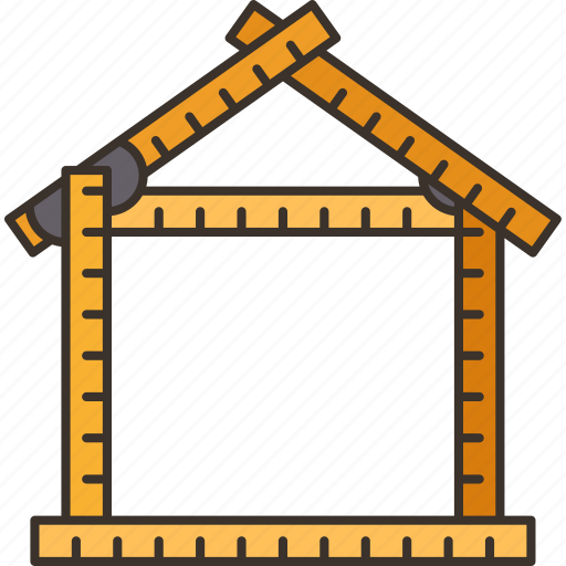 Ruler, house, construction, home, renovation icon - Download on Iconfinder