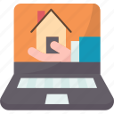 estate, online, property, buying, house