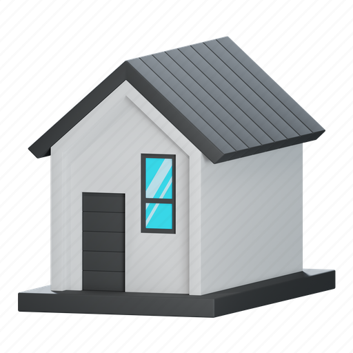 Home, house, building, property, place, architecture, residence 3D illustration - Download on Iconfinder