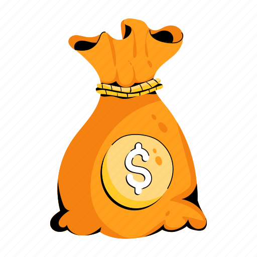Money sack, money bag, money pouch, dollar sack, dollar bag icon - Download on Iconfinder