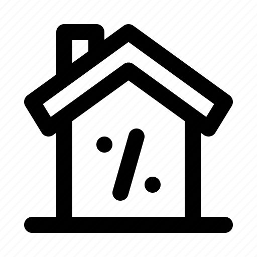Real, estate, property, for, sale, percentage, home icon - Download on Iconfinder