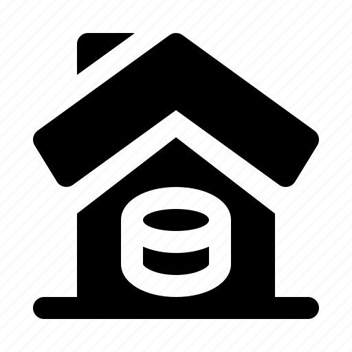 Real, estate, coins, house, home, price icon - Download on Iconfinder