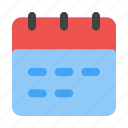 calendar, schedule, time, and, date, event, ui