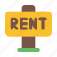 rent, post, lease, road, sign, real, estate 