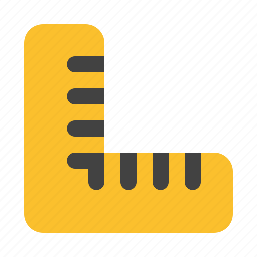 Ruler, measure, stationery, construction, and, tools, real icon - Download on Iconfinder