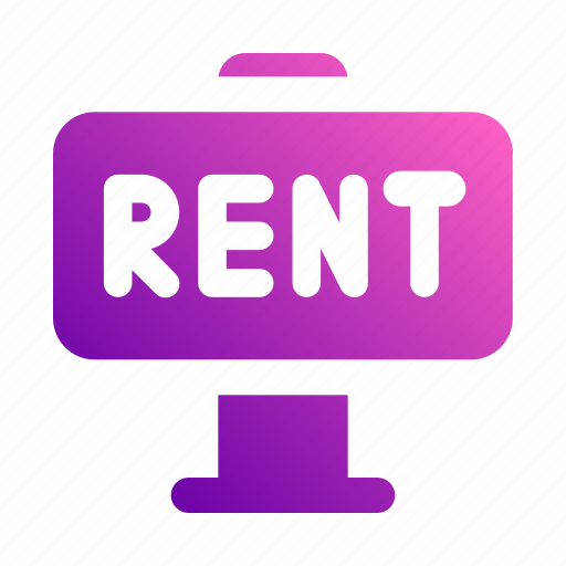 Rent, post, lease, road, sign, real, estate icon - Download on Iconfinder