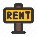 rent, post, lease, road, sign, real, estate