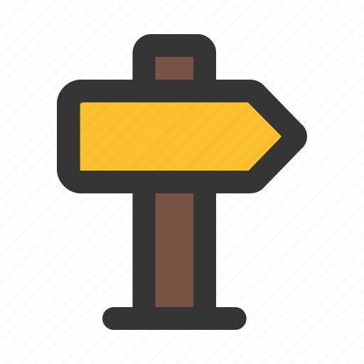 Road, sign, direction, signaling, panel, real, estate icon - Download on Iconfinder