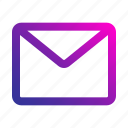 mail, email, envelope, message, ui