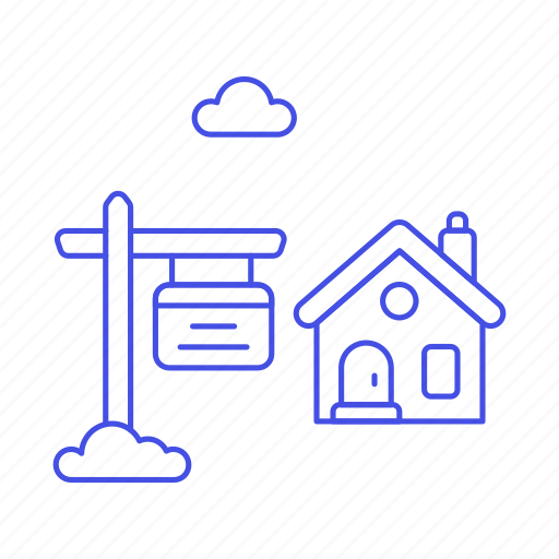 Construction, estate, house, housing, lawn, property, real icon - Download on Iconfinder