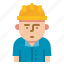 avatar, contractor, engineer, job, profile 