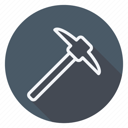 Apartment, building, estate, house, monument, hammer, pick icon - Download on Iconfinder