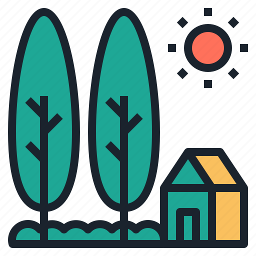 Garden, home, house, landscape, resort icon - Download on Iconfinder