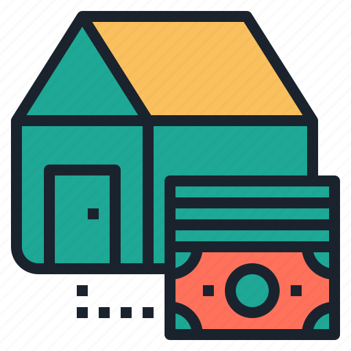 Cash, deposit, house, money, price, profit icon - Download on Iconfinder