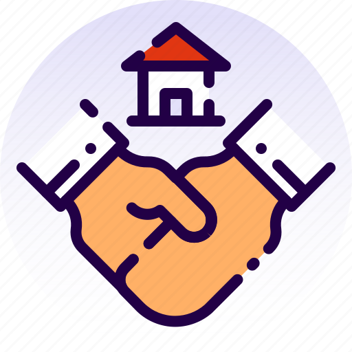 Agreement, deal, handshake, home, house, property, real estate icon - Download on Iconfinder