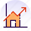 growth, home, house, increase, profit, property, real estate 