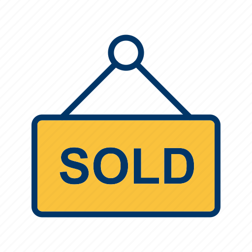 Sold, real estate, sign icon - Download on Iconfinder