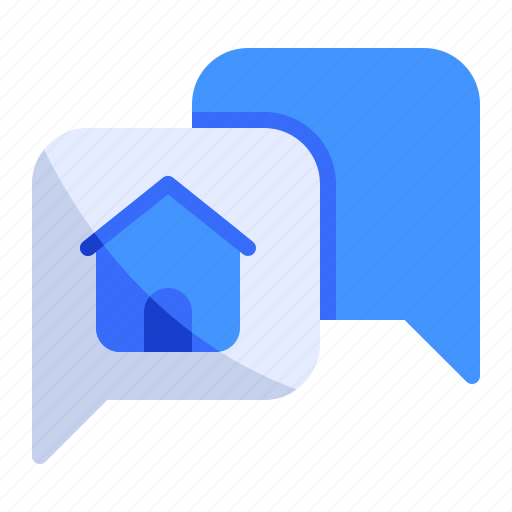 Chat, communication, discussion, estate, home, real, talk icon - Download on Iconfinder
