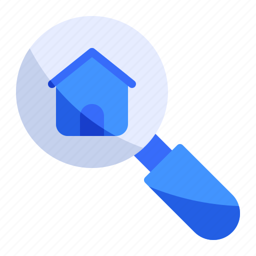 Construction, estate, find, home, house, real, search icon - Download on Iconfinder