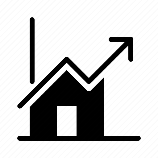 Growth, home, house, increase, profit, property, real estate icon - Download on Iconfinder