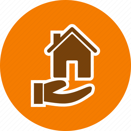 House in hand, house on hand, apartment icon - Download on Iconfinder