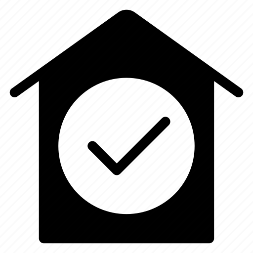 Estate, home, house, tick icon - Download on Iconfinder