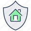 insurance, shield, house, home, property, building 