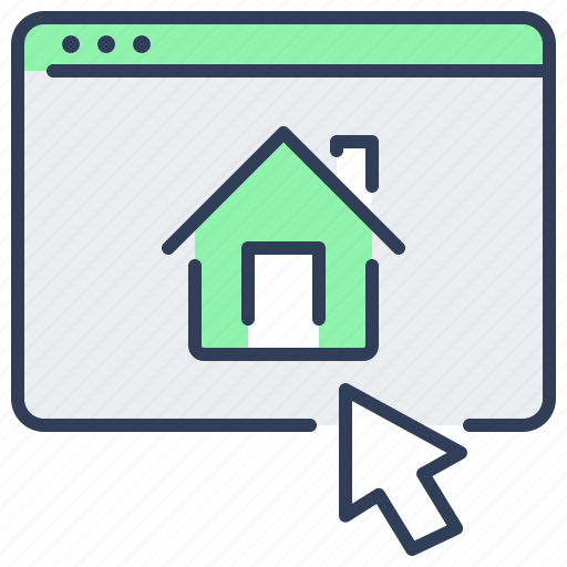 Online, house, estate, real, agency, search icon - Download on Iconfinder