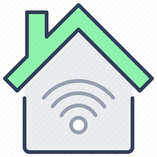 Smart, house, home, wireless, online, wifi icon - Download on Iconfinder