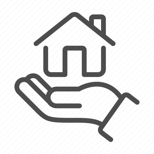 Real estate, realtor, hand, house, home, dream home, home owner icon - Download on Iconfinder