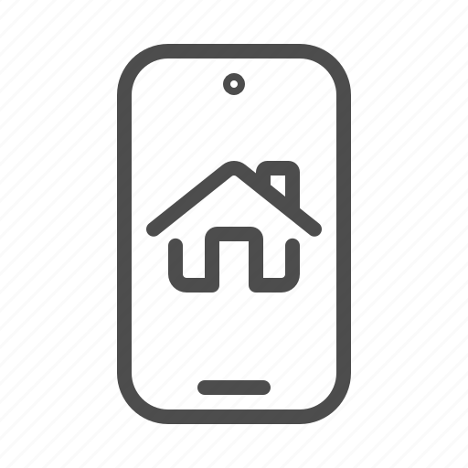 Real estate, smart home, smart, home, house, smartphone, mobile phone icon - Download on Iconfinder