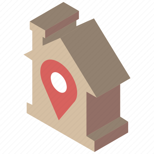 Building, house, iso, isometric, location, real estate icon - Download on Iconfinder