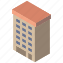 appartment, building, iso, isometric, real estate