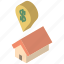 building, iso, isometric, real estate, sale 