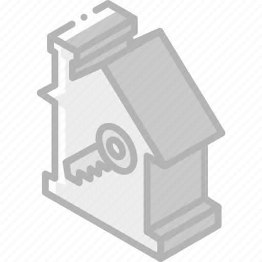 Building, house, iso, isometric, key, real estate icon - Download on Iconfinder