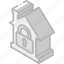 building, house, iso, isometric, locked, real estate 